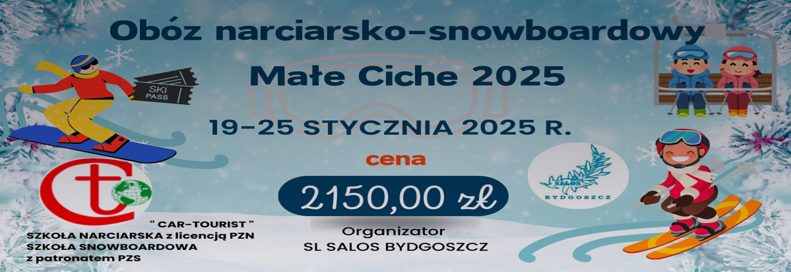 Obóz narciarsko – snowboardowy – Małe Ciche 2025